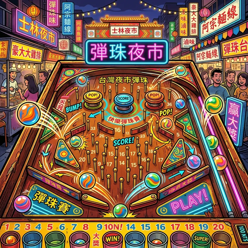 多人彈珠賽跑|「極速夜市彈珠賽」衝線大亂鬥